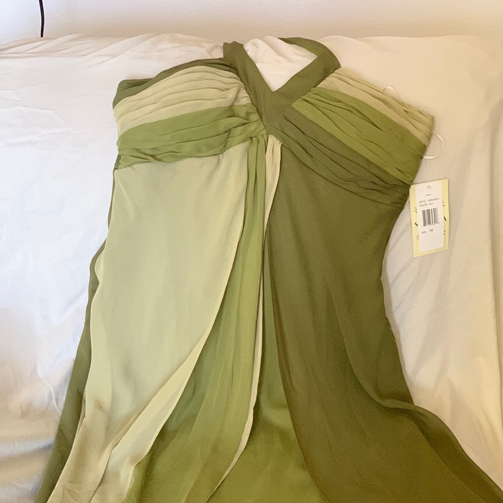 Multi color chiffon dress